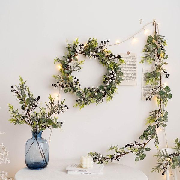 decorative flowers & wreaths fake frost pine branch berry vine christmas diy artificial flower home decor
decorative flowers & wreaths fake frost pine branch berry vine christmas diy artificial flower home decor
