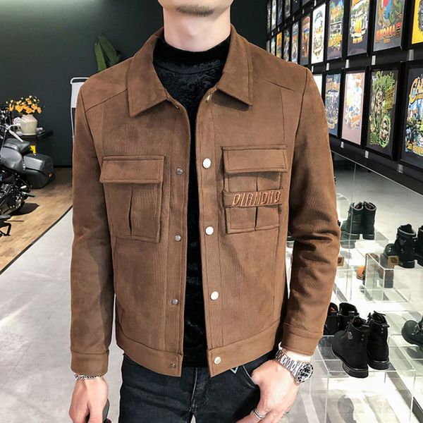 2021 autumn men's velvet streetwear long sleeve hip hop bomber outerwear jacket nqe4, Black;brown
2021 autumn men's velvet streetwear long sleeve hip hop bomber outerwear jacket nqe4, Black;brown