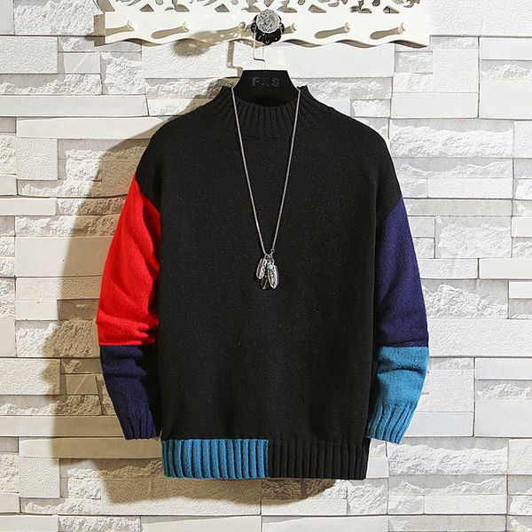 2021 new knit black sweaters korea men's turtleneck long sleeves autumn winter pullover knitted o-neck plus oversize 5xl 6xl 7xl 6i3d, White;black
2021 new knit black sweaters korea men's turtleneck long sleeves autumn winter pullover knitted o-neck plus oversize 5xl 6xl 7xl 6i3d, White;black