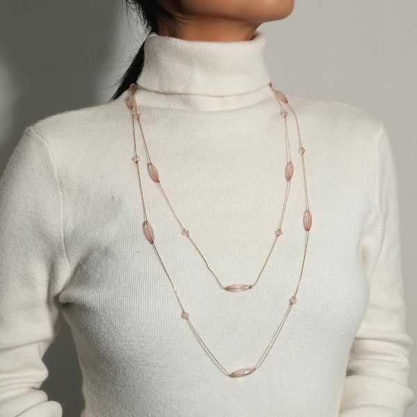 chains fashion classic multilayer necklaces for women glass accessories necklace sweater chain wedding jewelry gifts, Silver
chains fashion classic multilayer necklaces for women glass accessories necklace sweater chain wedding jewelry gifts, Silver