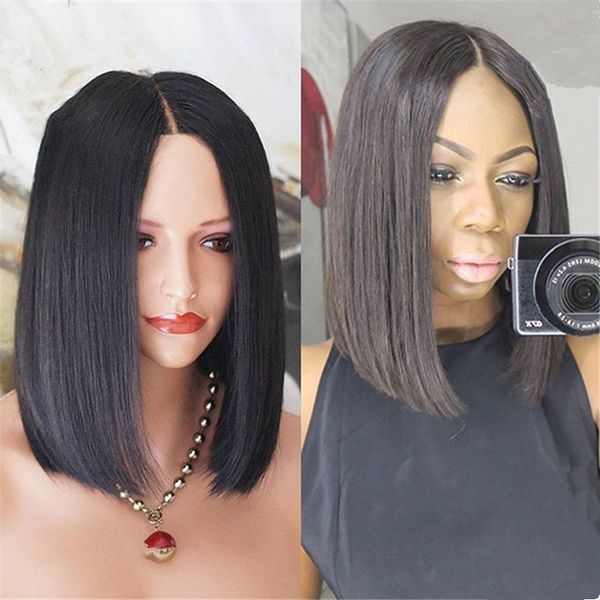 bob human hair wig 12inch 1b brazilian short layer style middle part lace front wig ing, Black;brown
bob human hair wig 12inch 1b brazilian short layer style middle part lace front wig ing, Black;brown