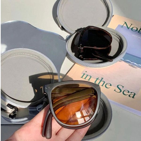 sunglasses round folding frame brand designer sun glasses women yellow lens driving night vision mirror uv400, White;black
sunglasses round folding frame brand designer sun glasses women yellow lens driving night vision mirror uv400, White;black