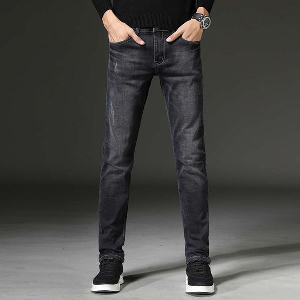 black gray jeans men's autumn and winter brand korean fashion casual slim stretch straight pants, Blue
black gray jeans men's autumn and winter brand korean fashion casual slim stretch straight pants, Blue