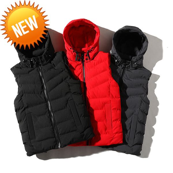 winter ins trend new hooded sleeveless jacket vest men hip hop warm casual detachable hat cotton, Black
winter ins trend new hooded sleeveless jacket vest men hip hop warm casual detachable hat cotton, Black