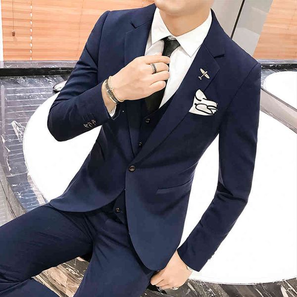 men's suits & blazers (jacket + vest pants) men's wear, high-end clothing brand, three piece wedding , solid color casual suit, White;black
men's suits & blazers (jacket + vest pants) men's wear, high-end clothing brand, three piece wedding , solid color casual suit, White;black
