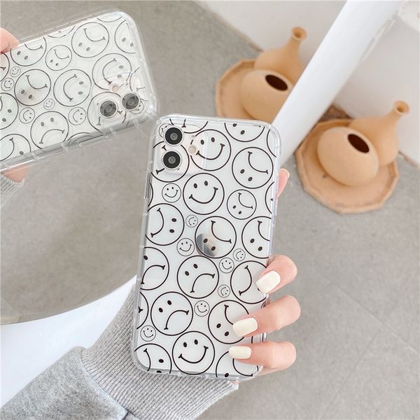 cartoon smile painting phone case for iphone 12 pro max 11 8 7 plus x xr xs max se 2020 12 mini transparent soft cover cute capa 
cartoon smile painting phone case for iphone 12 pro max 11 8 7 plus x xr xs max se 2020 12 mini transparent soft cover cute capa