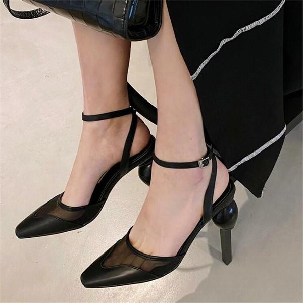 sandals spring and summer ladies high heel mesh square toe strange fashion party, Black
sandals spring and summer ladies high heel mesh square toe strange fashion party, Black