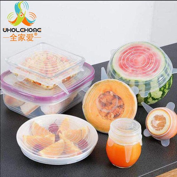 food savers & storage containers 6 pcs/ set reusable silicone cover fresh keeping stretch lids caps for pot dish kitchen accessories drop
food savers & storage containers 6 pcs/ set reusable silicone cover fresh keeping stretch lids caps for pot dish kitchen accessories drop