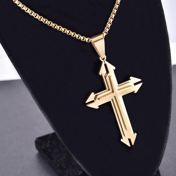 pendant necklaces men necklace chain cross shape jewelry fashion decoration gifts for party bmf88, Silver
pendant necklaces men necklace chain cross shape jewelry fashion decoration gifts for party bmf88, Silver