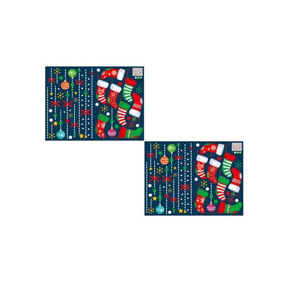 wall stickers 2pcs christmas stockings window decal festive decorations shopwindow sticker for bedroom (45 x 60cm)
wall stickers 2pcs christmas stockings window decal festive decorations shopwindow sticker for bedroom (45 x 60cm)