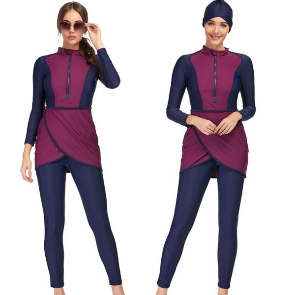 muslim swimsuit for women design three piece long-sleeve surfing suit sun protection swimwear women islamic swim wear with hijab
muslim swimsuit for women design three piece long-sleeve surfing suit sun protection swimwear women islamic swim wear with hijab