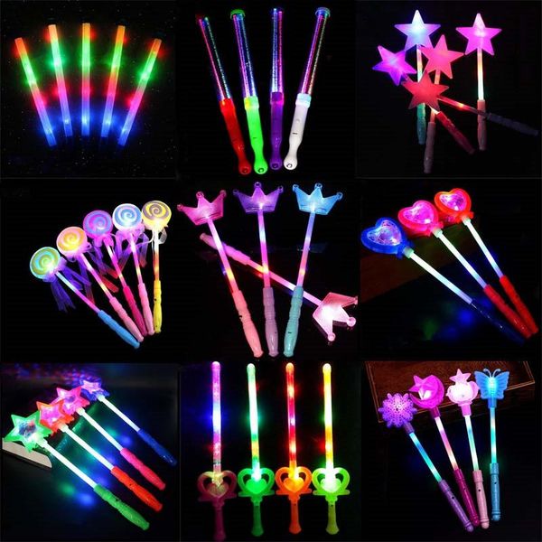 party decoration 2021 multi style led flashing light sticks children up glow stick wand lighted toys cheert props supplies
party decoration 2021 multi style led flashing light sticks children up glow stick wand lighted toys cheert props supplies