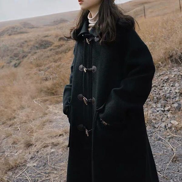 women's wool & blends woolen coat women jackets winter jacket outwear streetwear japanese style fall plaszcz damski clothing be50nz, Black
women's wool & blends woolen coat women jackets winter jacket outwear streetwear japanese style fall plaszcz damski clothing be50nz, Black