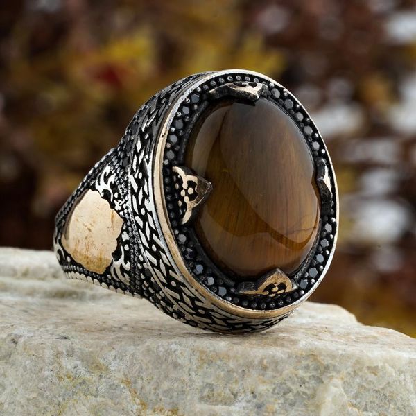 cluster rings for men 925 sterling silver tiger eyes stone / oynx, agate, zircon jewelry turkish with oval all siz, Golden;silver
cluster rings for men 925 sterling silver tiger eyes stone / oynx, agate, zircon jewelry turkish with oval all siz, Golden;silver