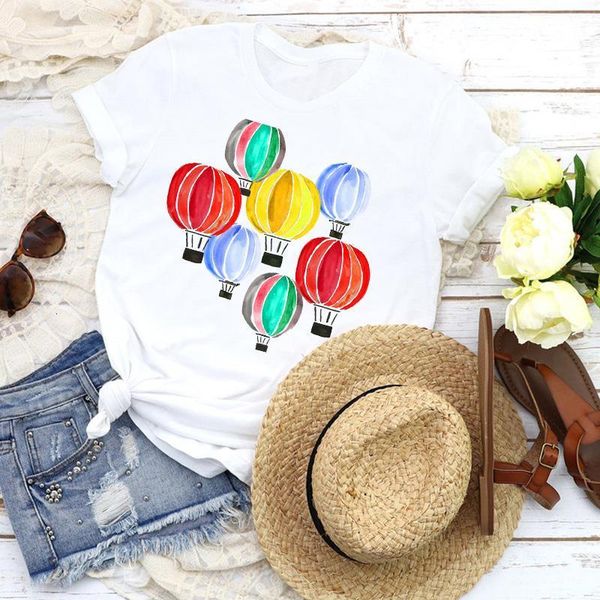 women graphic balloon cartoon travel holiday short sleeve 90s tees print t shirt clothing female shirt womens t-shirt, White
women graphic balloon cartoon travel holiday short sleeve 90s tees print t shirt clothing female shirt womens t-shirt, White