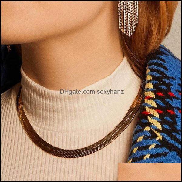 necklaces & pendants jewelry chokers chiao gold sier color flat cooper herringbone chain choker necklace for women drop delivery 2021 fczou, Golden;silver
necklaces & pendants jewelry chokers chiao gold sier color flat cooper herringbone chain choker necklace for women drop delivery 2021 fczou, Golden;silver