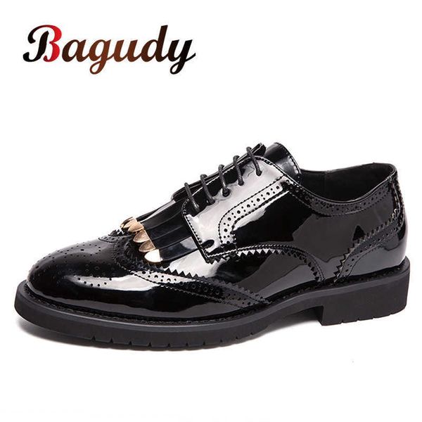 men's leather dress formal shoes luxury business party wedding slip on brogue style flats 38-48 210619, Black
men's leather dress formal shoes luxury business party wedding slip on brogue style flats 38-48 210619, Black