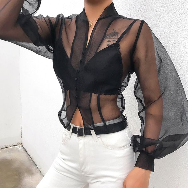 sheer mesh transparent woman tshirt puff sleeve black tee shirt women high street t-shirt ladies party club, White
sheer mesh transparent woman tshirt puff sleeve black tee shirt women high street t-shirt ladies party club, White