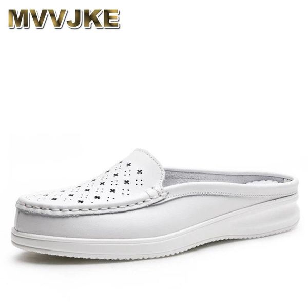 slippers mvvjke plus size 35-41 women platform half round toe hollow lady slides shoes genuine leather white wedges sandals shoe, Black
slippers mvvjke plus size 35-41 women platform half round toe hollow lady slides shoes genuine leather white wedges sandals shoe, Black