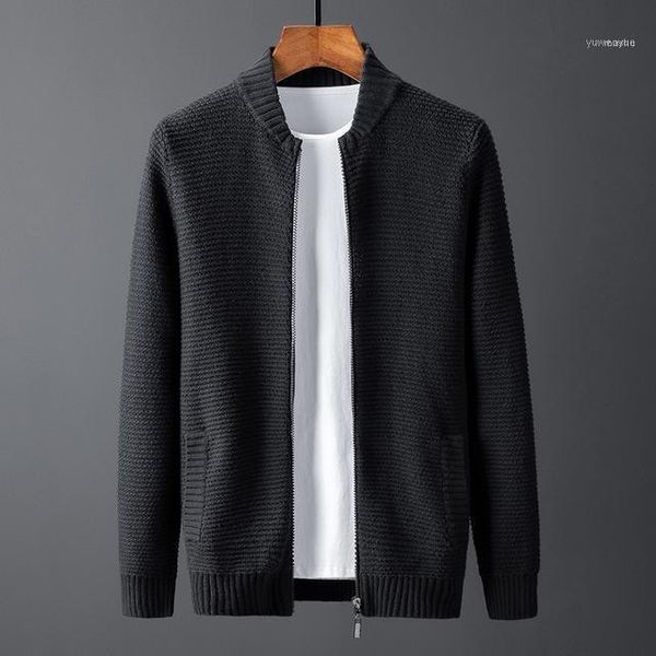 casual plus size solid color knitted zipper pullover men's black korean hooded sweater pocket cardigan winterr zxj091, White;black
casual plus size solid color knitted zipper pullover men's black korean hooded sweater pocket cardigan winterr zxj091, White;black