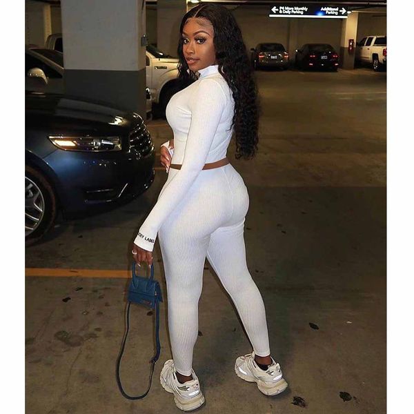 fall 2021 knitted ribbed 2 piece outfits for women leggings pants and crop tracksuits sports wear c74-dc36, White
fall 2021 knitted ribbed 2 piece outfits for women leggings pants and crop tracksuits sports wear c74-dc36, White