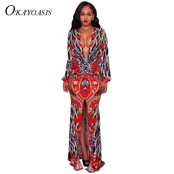 casual dresses okayoasis fashion women maxi dress long sleeve fitted pint deep v neck robe split autumn vestido, Black;gray
casual dresses okayoasis fashion women maxi dress long sleeve fitted pint deep v neck robe split autumn vestido, Black;gray