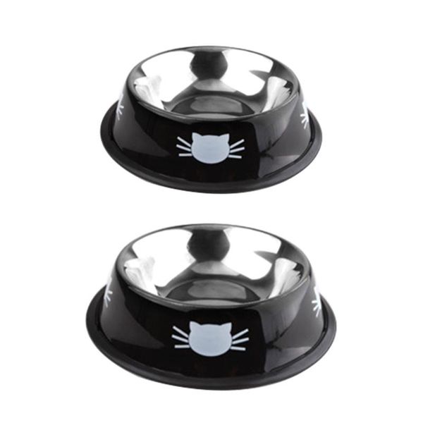 cat bowls & feeders t84e 2 pack feeder kitty bowl pets feed mat stainless steel anti spill skid wet dry for large small
cat bowls & feeders t84e 2 pack feeder kitty bowl pets feed mat stainless steel anti spill skid wet dry for large small