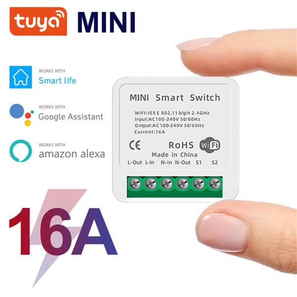 smart home control tuya16a mini wifi switch diy breaker module supports 2 way works with alexa google life app
smart home control tuya16a mini wifi switch diy breaker module supports 2 way works with alexa google life app