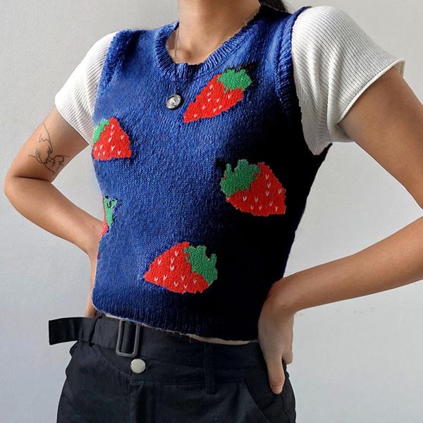 crop argyle strawberry sweater vest v neck sleeveless tank jumper preppy style plaid knitted pullover autumn winter clothes, White;black
crop argyle strawberry sweater vest v neck sleeveless tank jumper preppy style plaid knitted pullover autumn winter clothes, White;black