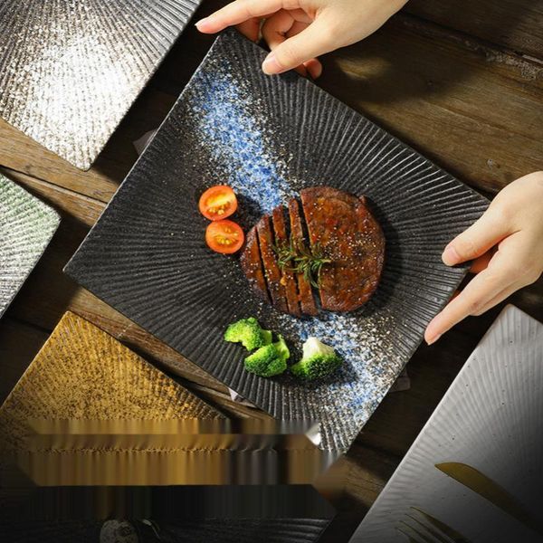 dishes & plates creative size rectangular ceramic plate steak western sushi japanese household tableware
dishes & plates creative size rectangular ceramic plate steak western sushi japanese household tableware