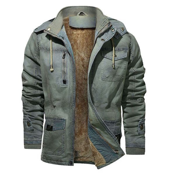 2021 new men's winter casual parka washed denim outwear coat warm hooded jacket male fashion thicken fleece overcoat l90t, Black
2021 new men's winter casual parka washed denim outwear coat warm hooded jacket male fashion thicken fleece overcoat l90t, Black
