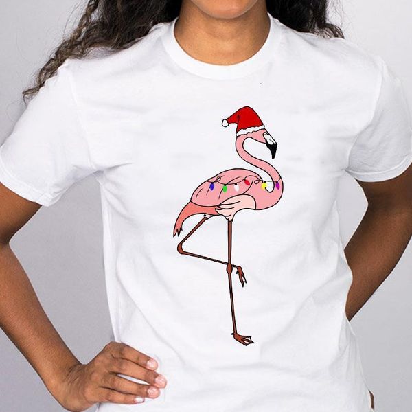 women graphic flamingo hat funny cute short sleeve printing merry christmas tees clothes print lady female t shirt t-shirt, White
women graphic flamingo hat funny cute short sleeve printing merry christmas tees clothes print lady female t shirt t-shirt, White
