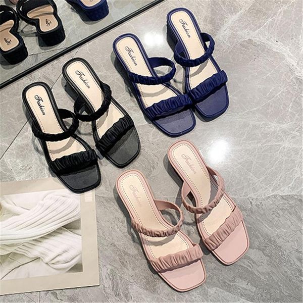 slippers woman summer shoes for women 2021 fashion solid block heels casual concise chunky ladies chaussure femme, Black
slippers woman summer shoes for women 2021 fashion solid block heels casual concise chunky ladies chaussure femme, Black