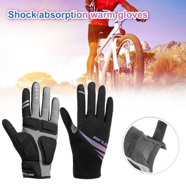 cycling gloves winter full finger glove touch screen anti-slip silicone gel thermal motocross sports, Black
cycling gloves winter full finger glove touch screen anti-slip silicone gel thermal motocross sports, Black