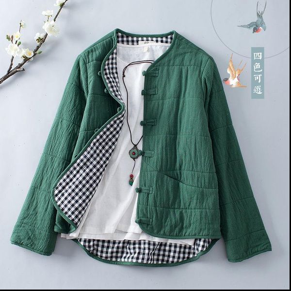 new arrival autumn winter arts style women long sleeve single breasted quilted warm coats cotton linen vintage jackets s556, Black;brown
new arrival autumn winter arts style women long sleeve single breasted quilted warm coats cotton linen vintage jackets s556, Black;brown