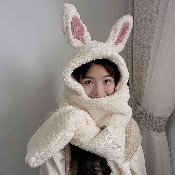 women bunny 3 in 1 winter warm soft cutethickening hood snood pocket hats hooded srarves scarf hat glove 3 piece, Blue;gray
women bunny 3 in 1 winter warm soft cutethickening hood snood pocket hats hooded srarves scarf hat glove 3 piece, Blue;gray