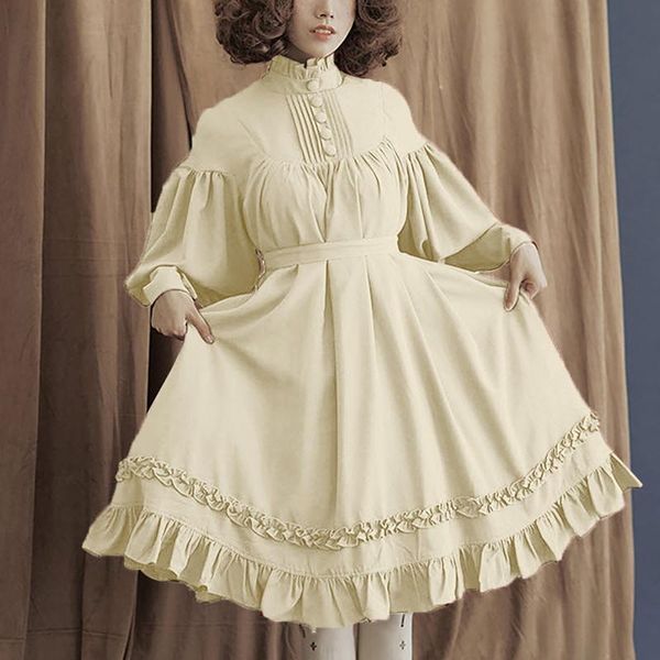 casual dresses lolita dress women elegant solid color butterfly sleeve button up midi evening party wear kawaii robe femme, Black;gray
casual dresses lolita dress women elegant solid color butterfly sleeve button up midi evening party wear kawaii robe femme, Black;gray