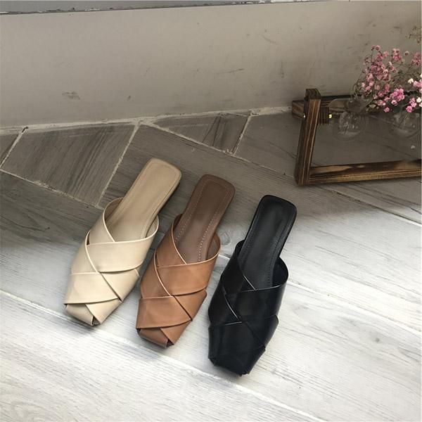 vogue pleated flat sandals women square toe vintage women mules weave flat slippers summer beach sandalias mujer swc0082, Black
vogue pleated flat sandals women square toe vintage women mules weave flat slippers summer beach sandalias mujer swc0082, Black