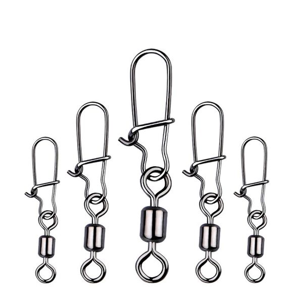 50pcs pike fishing accessories connector pin bearing rolling swivel stainless steel snap fishhook lure swivels tackle
50pcs pike fishing accessories connector pin bearing rolling swivel stainless steel snap fishhook lure swivels tackle