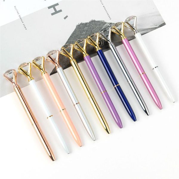 ballpoint pens 1pcs office kawaii pen big diamond metal ballpen large stationery magical fashion school supplies, Blue;orange
ballpoint pens 1pcs office kawaii pen big diamond metal ballpen large stationery magical fashion school supplies, Blue;orange