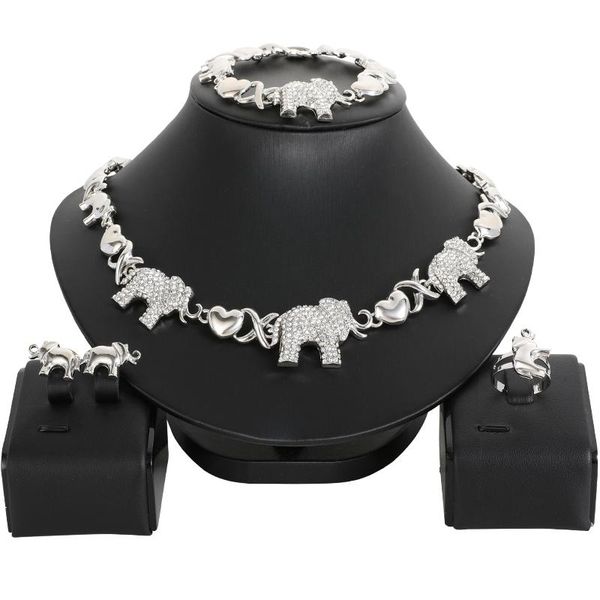 earrings & necklace fashion bridal jewelry sets bracelet crystal dubai gold for women wedding ring set, Silver
earrings & necklace fashion bridal jewelry sets bracelet crystal dubai gold for women wedding ring set, Silver