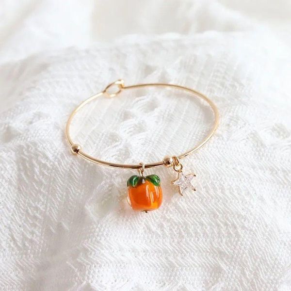 charm bracelets sweety persimmon charms bangle bracelet for women designer easy-hook cute girls gifts jewelry, Golden;silver
charm bracelets sweety persimmon charms bangle bracelet for women designer easy-hook cute girls gifts jewelry, Golden;silver