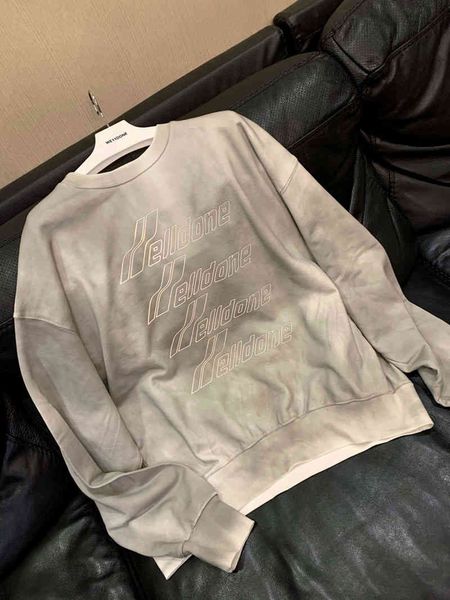 we11done sweater brand reflective letter barrage print men women round neck welldone terry sweatshirt, White;black
we11done sweater brand reflective letter barrage print men women round neck welldone terry sweatshirt, White;black