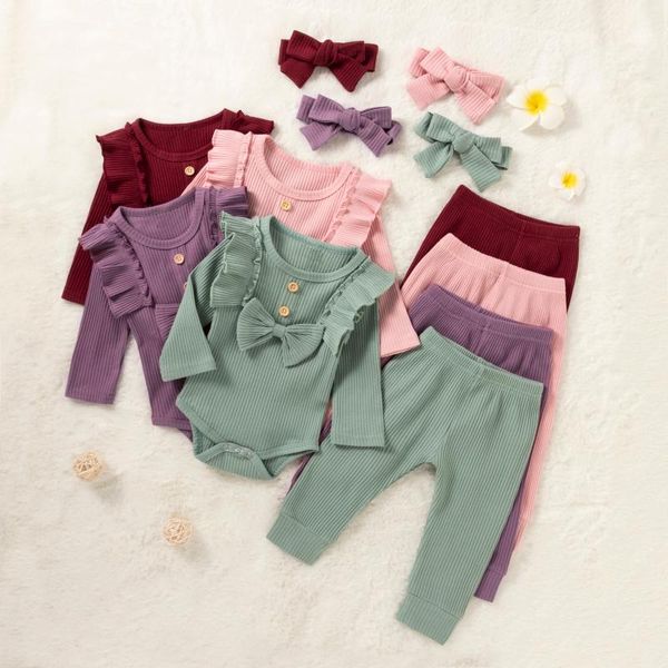 clothing sets focusnorm 4 colors born baby boys girls clothes 3pcs solid bowknot long sleeve romper pants headband 0-24m, White
clothing sets focusnorm 4 colors born baby boys girls clothes 3pcs solid bowknot long sleeve romper pants headband 0-24m, White