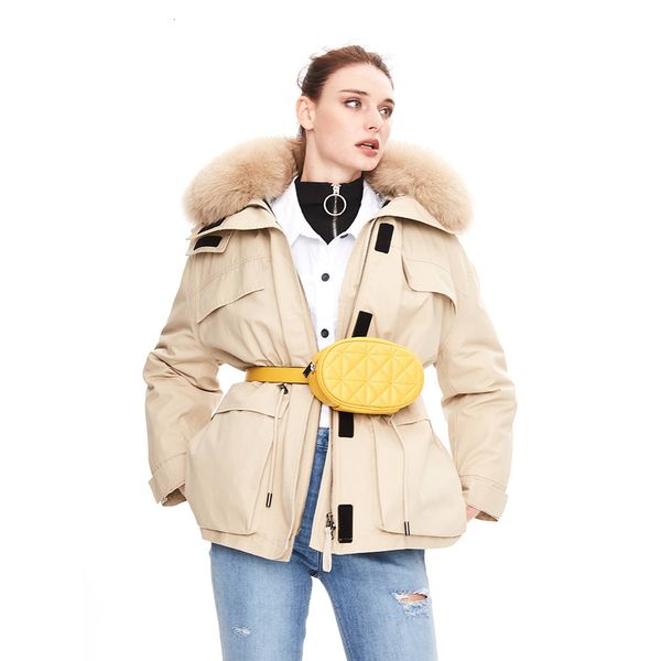 2021 thick midi length real fox fur collar women warm coat white dwon inner winter clothes feminino la8e, Black;brown
2021 thick midi length real fox fur collar women warm coat white dwon inner winter clothes feminino la8e, Black;brown