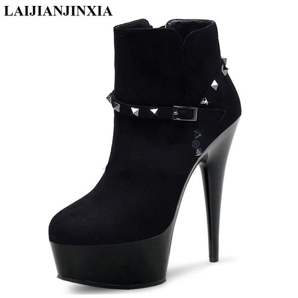 boots laijianjinxia 15 cm high heels lace-up round toe women ankle party model pole dancing shoes dance, Black
boots laijianjinxia 15 cm high heels lace-up round toe women ankle party model pole dancing shoes dance, Black