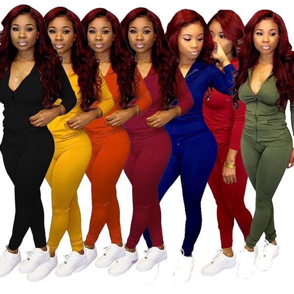 autumn two piece set women long sleeve hooded zipper pocket sporty jackets+leggings matching sets workout stretchy outfits, White
autumn two piece set women long sleeve hooded zipper pocket sporty jackets+leggings matching sets workout stretchy outfits, White