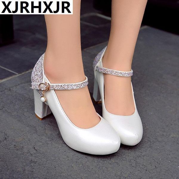 dress shoes xjrhxjr elegant bride wedding women high heels bling sequined white pink ankle strap pumps ladies shallow big size, Black
dress shoes xjrhxjr elegant bride wedding women high heels bling sequined white pink ankle strap pumps ladies shallow big size, Black