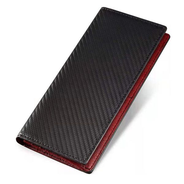 wallets carbon fiber pattern long wallet large denomination business multi-function silver clip, Red;black
wallets carbon fiber pattern long wallet large denomination business multi-function silver clip, Red;black