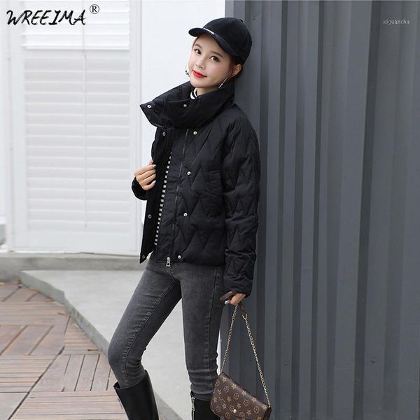 wreeima 2018 new ladies fashion coat winter jacket women outerwear short wadded jacket female padded parka women's overcoat l8351, Black
wreeima 2018 new ladies fashion coat winter jacket women outerwear short wadded jacket female padded parka women's overcoat l8351, Black